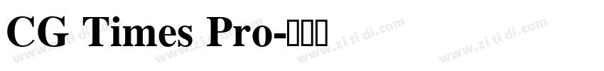 CG Times Pro字体转换